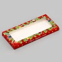 Подарочная коробка под плитку шоколада с окном &laquo;Верь в Чудеса&raquo;, 17.1&times;8&times;1.4 см