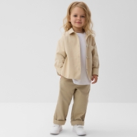 Рубашка детская MINAKU: Jeans collection, цвет бежевый, рост 110 см