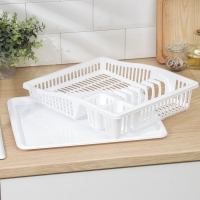 Сушилка для посуды DDSTYLE &laquo;Степ&raquo;, 38&times;31&times;8 см, цвет МИКС