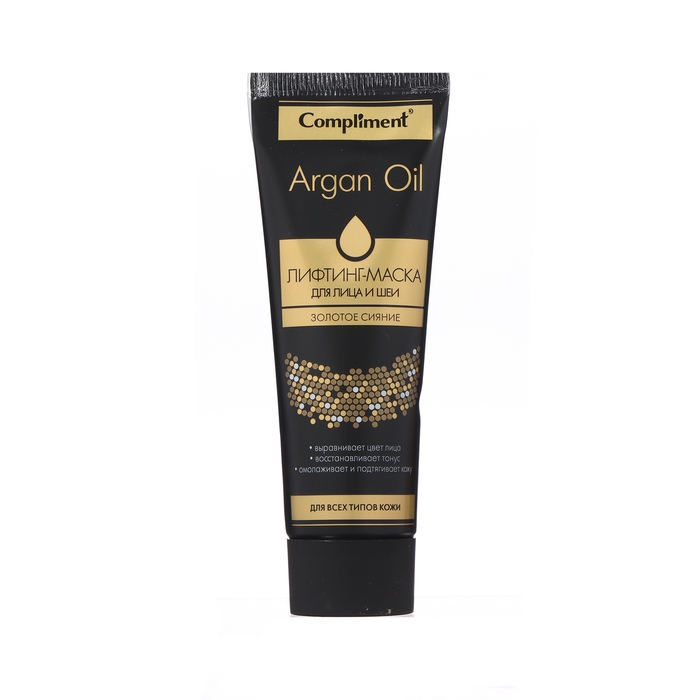 Лифтинг-маска для лица и шеи Compliment Argan Oil для всех типов кожи, 75 мл Лифтинг-маска для лица и шеи Compliment Argan Oil для всех типов кожи, 75 мл