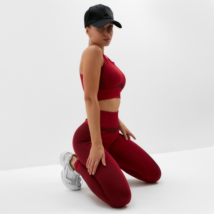 Топ MINAKU: SPORTLY, цвет красный р-р L Топ MINAKU: SPORTLY, цвет красный р-р L