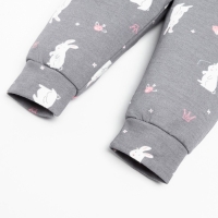 Ползунки-штанишки Крошка Я "Princess", рост 68-74 см, цвет серый