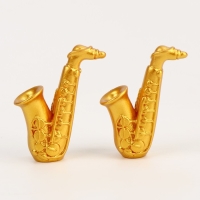 Миниатюра кукольная &laquo;Саксафон&raquo;, набор 2 шт., размер 1 шт. &mdash; 1 &times; 4 см