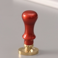 Печать для сургуча с пластиковой ручкой "Рамка овальная веточка" 6,3х3х2 см