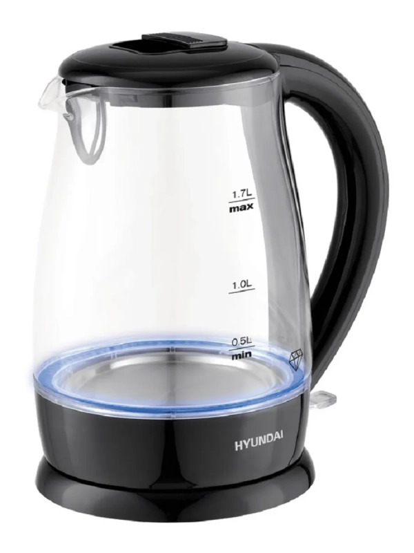 Чайник HYK-G2011 1.7л. 2200Вт черный