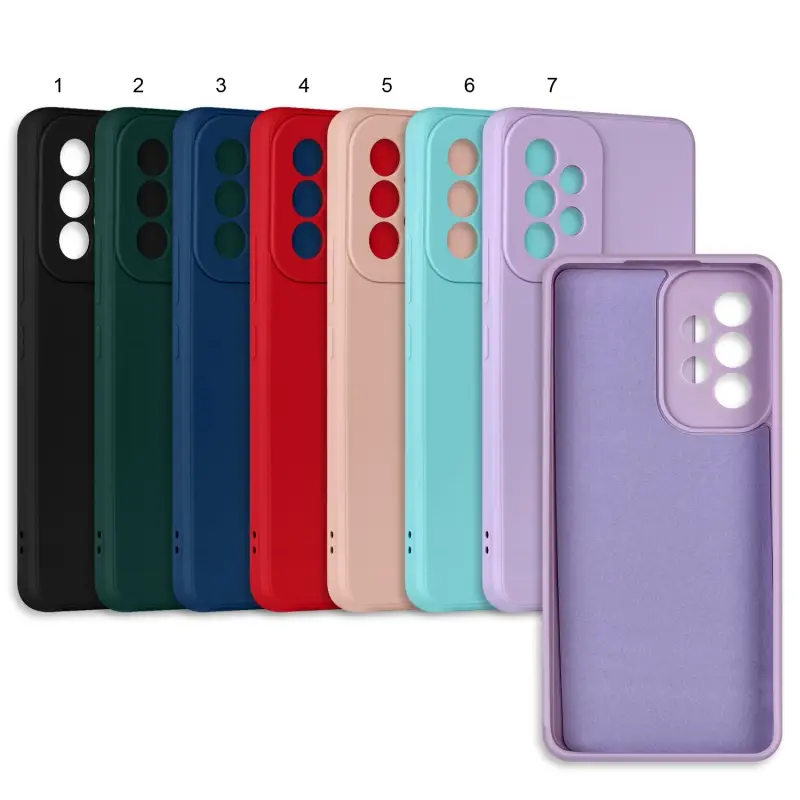 Чехол Samsung A53 цветной силикон