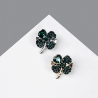 Брошь &laquo;Клевер&raquo;, МИКС, (неделимая фасовка 12 шт., цена за шт.)