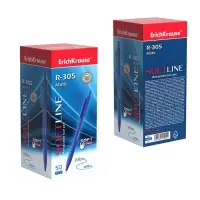 Ручка шариковая автоматическая ErichKrause R-305, узел 0.7 мм, чернила синие, длина линии письма 1000 метров