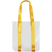 Шопер Clear Fest, прозрачный с желтыми ручками