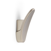 Крючок мебельный CAPPIO PLATE, однорожковый, цвет матовый никель Крючок мебельный CAPPIO PLATE, однорожковый, цвет матовый никель