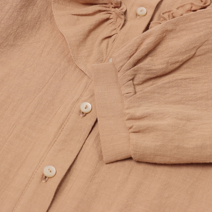 Блузка для девочки MINAKU, цвет бежевый, рост 134 см