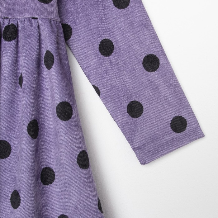 Платье детское KAFTAN Платье детское KAFTAN "Горох", р. 32 (110-116), сиреневый