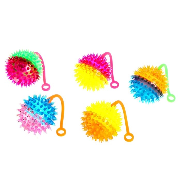 Мяч детский резиновый световой &laquo;Монстрики&raquo;, цвета МИКС, в шоубоксе