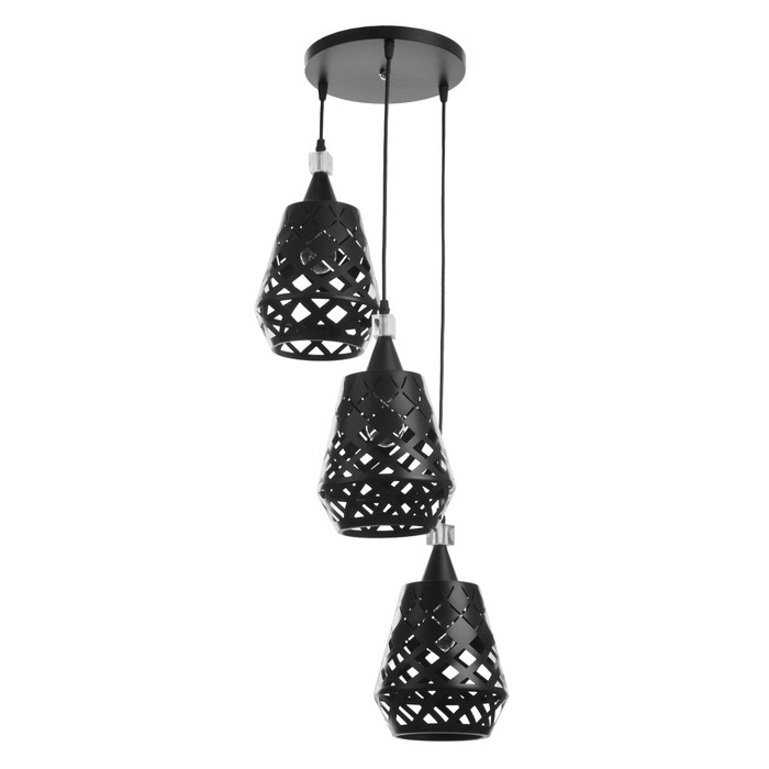 Светильник BayerLux "Ковальце" 3хЕ27 40Вт черный 33х33х35-120см