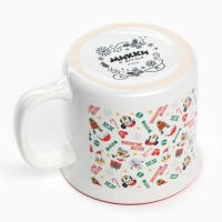 Кружка керамическая новогодняя &laquo;Merry Christmas&raquo; Микки Маус и друзья, 250 мл