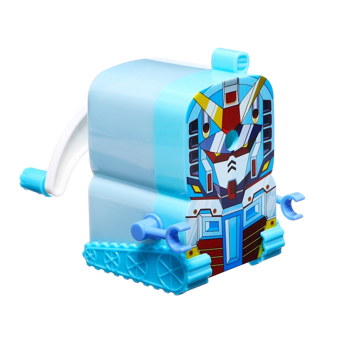 Точилка механическая с контейнером, Робот синий Точилка механическая с контейнером, Робот синий