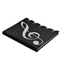 Нотная папка - 20 файлов 40 листов черная