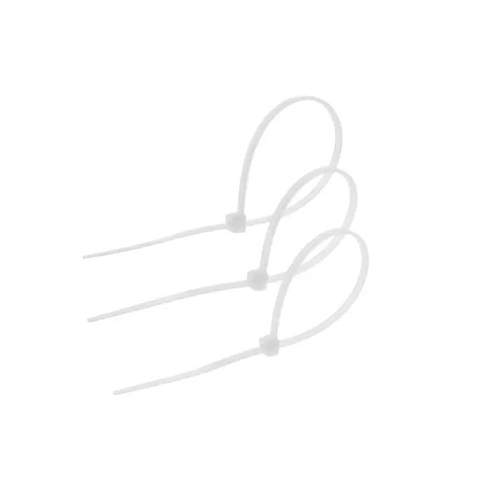 Хомут нейлоновый для стяжки, ТУНДРА, 2.5&times;150 мм, белый, 25 шт.