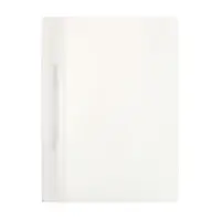 Папка-скоросшиватель Calligrata, А4, 180 мкм, белая, прозрачный верх