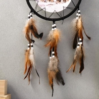 Ловец снов 2 "Стая волков на снегу" круг d=20 см Ловец снов 2 "Стая волков на снегу" круг d=20 см