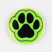 Светоотражающий значок &laquo;Лапка&raquo;, d = 5,8 см, цвет МИКС