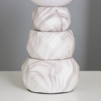 Лампа настольная "Амани" 1х40Вт Е14 белый 11,5х11,5х28см