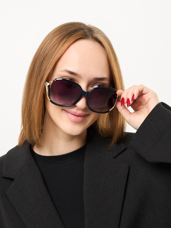 Очки солнцезащитные OneSun, дужка 14 см, ширина 14 см, линза 5.5 х 6 см, линзы градиент