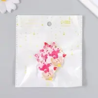 Декор для творчества текстиль вышивка "Ангелочек в розовом платье" 4,5х4 см