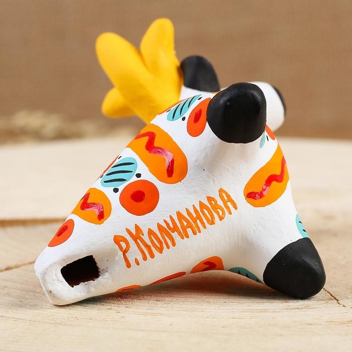 Дымковская игрушка &laquo;Свистулька Лошадка&raquo; 8&times;9&times;4 см, микс