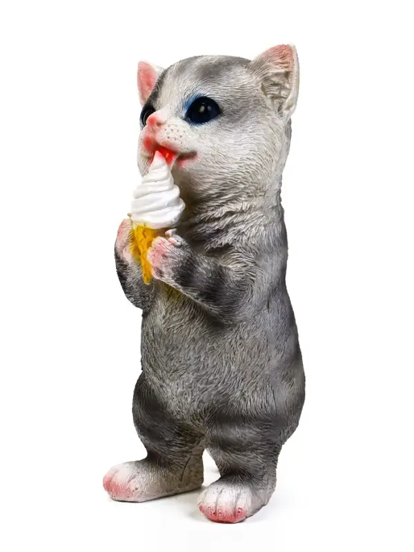 Садовая фигура 19 х 11 х 7 см "Котенок с пироженкой"