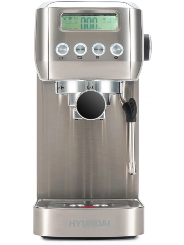 Кофеварка рожковая HEM-9990 серебристый