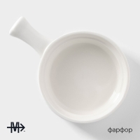 Кокотница фарфоровая Magistro «Бланш», 20,3×14,4×4,6 см, цвет белый Кокотница фарфоровая Magistro «Бланш», 20,3×14,4×4,6 см, цвет белый