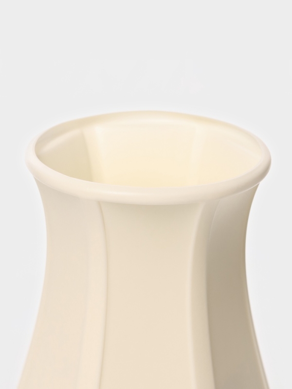 Ваза для цветов, пластик, 12×8.5×23.5 см, белый Ваза для цветов, пластик, 12×8.5×23.5 см, белый