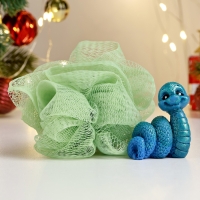 Набор в консервной банке "Новогодний мыльный сюрприз" мыло + мочалка