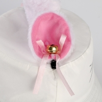 Панама детская для девочки &laquo;Кошка&raquo;, + ушки-заколки, р-р 54