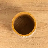 Стакан "Зебра" 10х10х10 см, дерево