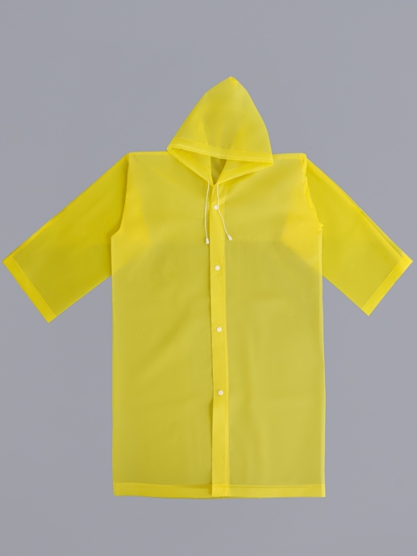 Дождевик детский однотонный прозрачный, рост 120-160 см, цвет МИКС