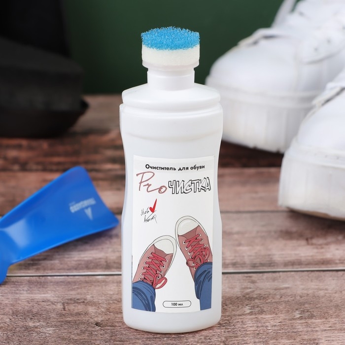 Шампунь для обуви с губкой-аппликатором, 100 мл Шампунь для обуви с губкой-аппликатором, 100 мл