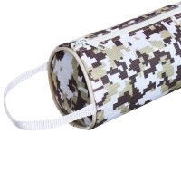 Пенал-тубус школьный на молнии "Миллитари" Calligrata, коричнево-белый Пенал-тубус школьный на молнии "Миллитари" Calligrata, коричнево-белый