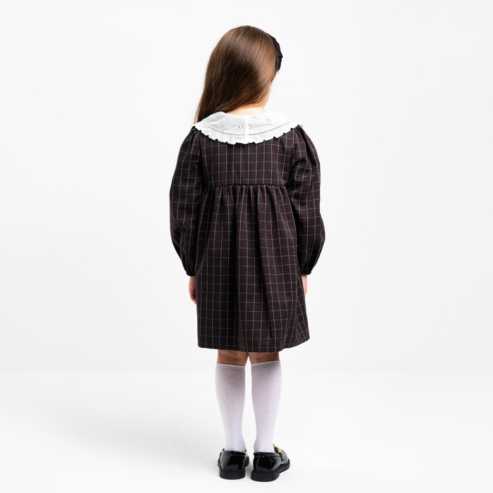 Платье детское с воротником KAFTAN, размер 38 (146-152 см), цвет черный Платье детское с воротником KAFTAN, размер 38 (146-152 см), цвет черный