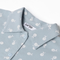 Рубашка детская с воланом KAFTAN р.34 (122-128 см), синий Рубашка детская с воланом KAFTAN р.34 (122-128 см), синий