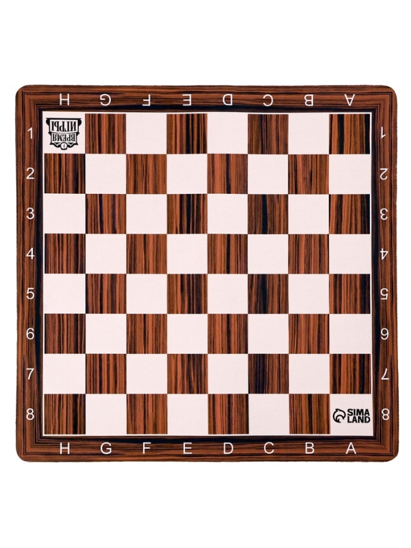 Шахматное поле "Дерево" 40 х 40 х 0.2 см, каучук
