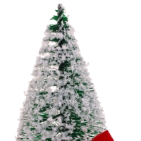 Новогодний декор &laquo;Ёлка на подставке с бантом&raquo;, заснеженная, 6 &times; 6 &times; 15 см