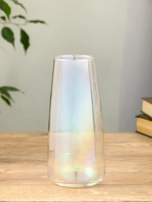 Ваза стекло настольная "Кэнди" 22х9х6,5 см, прозрачный