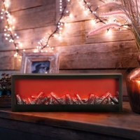 Биокамин NEON-NIGHT &laquo;Хайтек&raquo;, с эффектом живого огня, 3хС/USB, чёрный