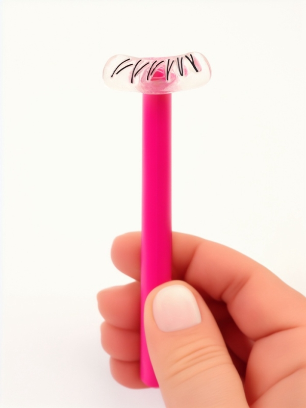 Набор д/макияжа трафареты нижних ресниц: 2 держ, 3 пары трафар, чернила пласт/короб QF