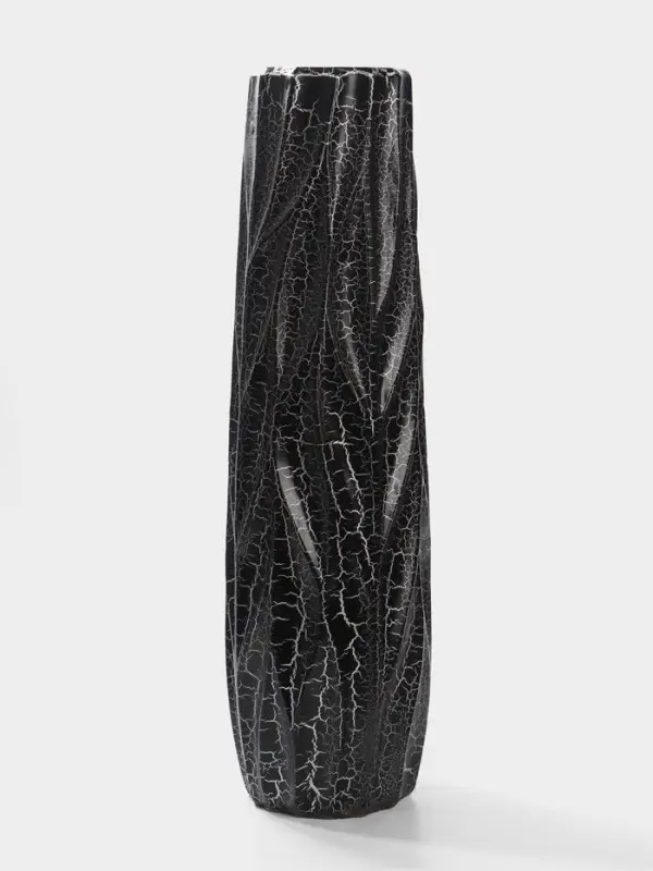 Ваза напольная керамика "Балфри" 60х13 см, чёрный