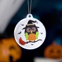 Светодиодная игрушка &laquo;Сова-ведьма&raquo; 8 см, батарейки AG13х3 (в комплекте), свечение мульти