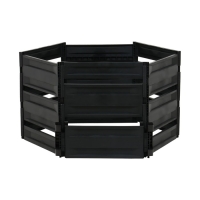 Компостер пластиковый, 600 л, 125 × 105 × 70 см, чёрный Компостер пластиковый, 600 л, 125 × 105 × 70 см, чёрный