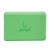 Блок для йоги 23 х 15 х 7,5 см, вес 120 гр, цвет зеленый Блок для йоги 23 х 15 х 7,5 см, вес 120 гр, цвет зеленый